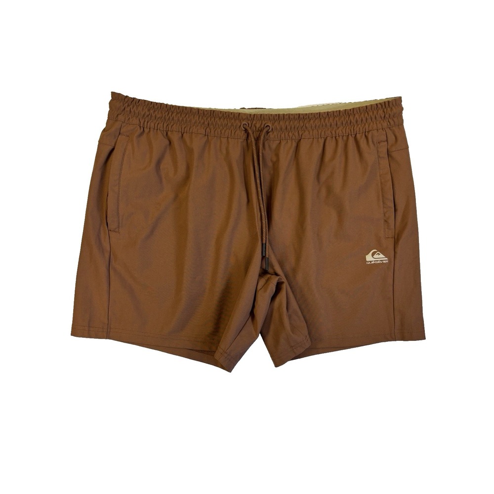 Quicksilver Men's XXL Brown Four Way Stretch Moisture Wicking Shorts Athletic